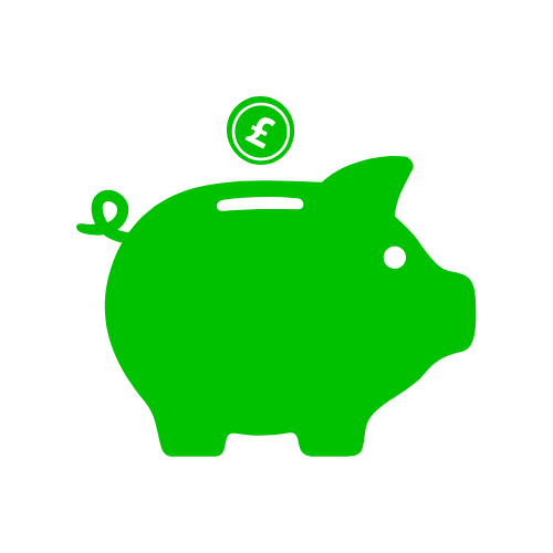Green Piggy Bank Icon